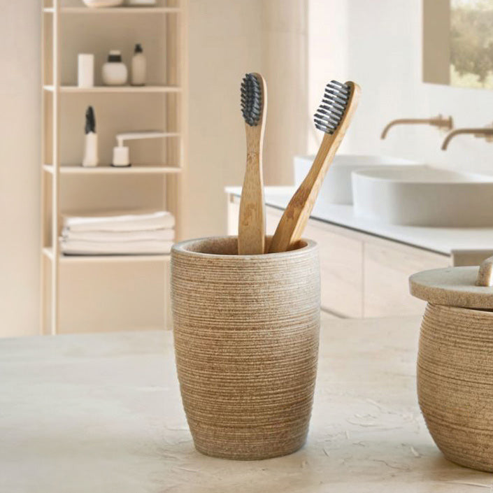 Sand Toothbrush Tumbler - Macadamia
