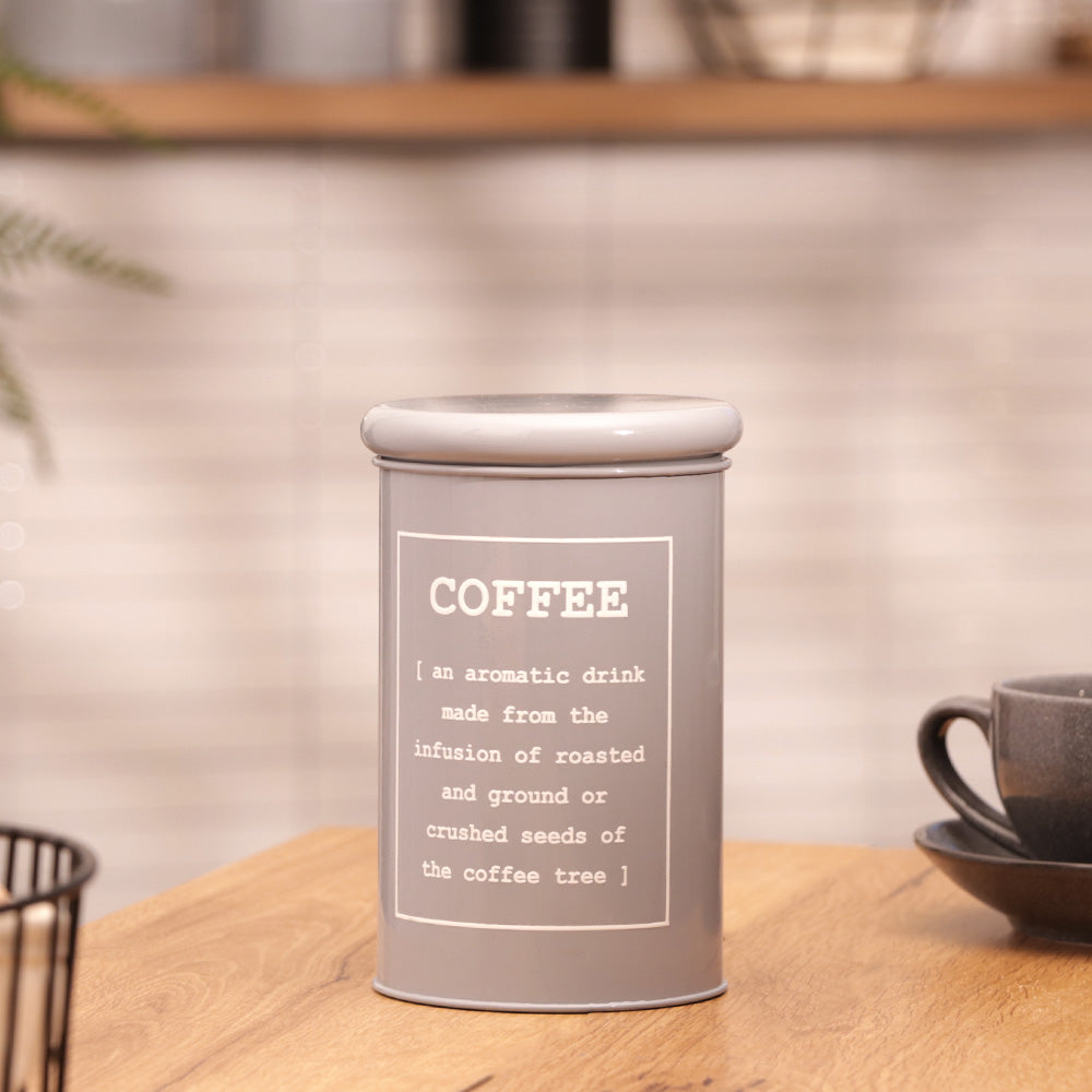 Sando Metal Coffee Storage Jar - Grey