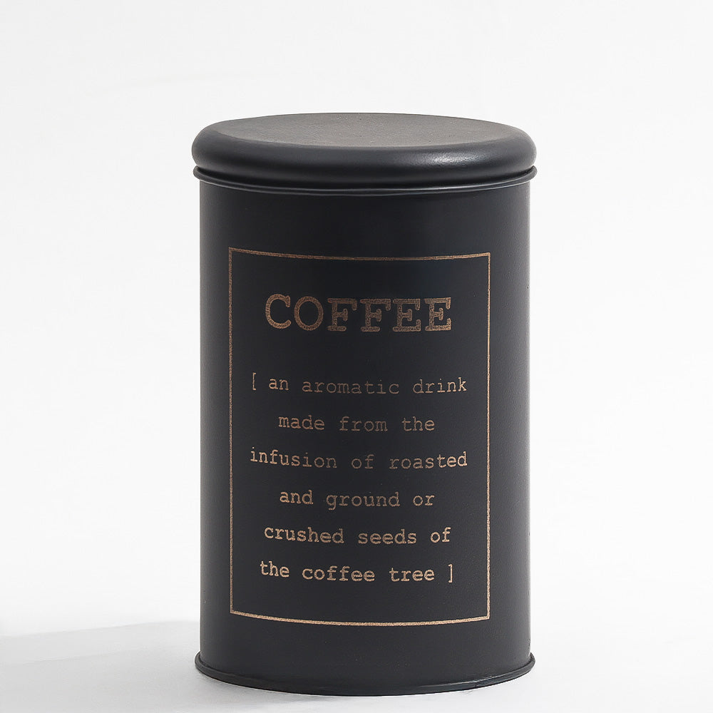 Sando Metal Coffee Storage Jar - Black Gold