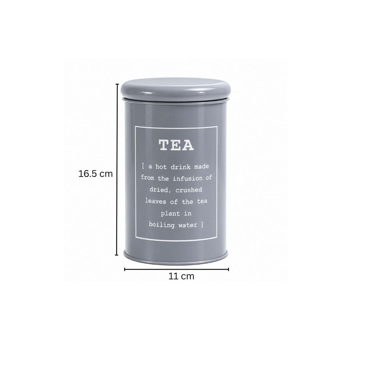 Sando Metal Tea Storage Jar - Grey