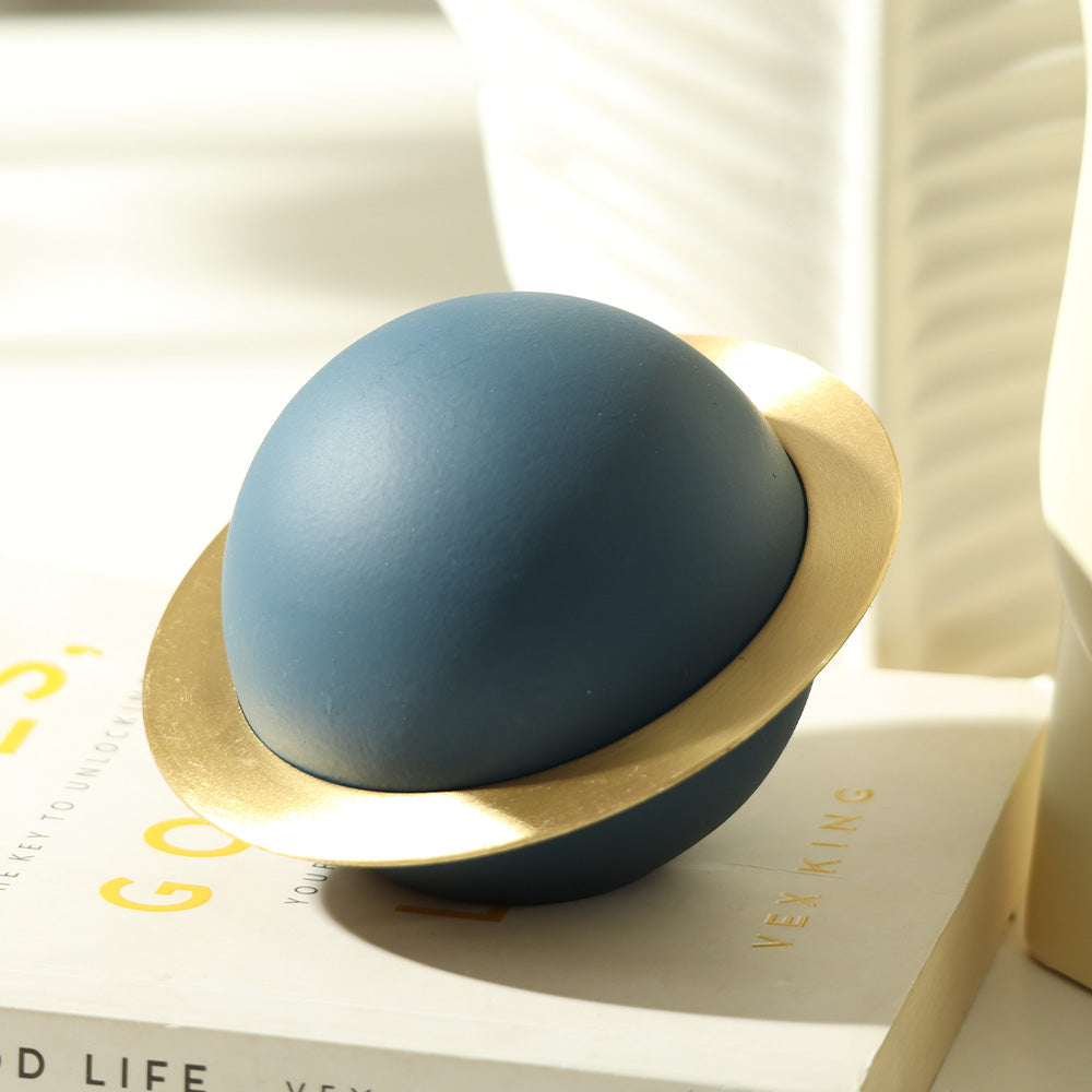 Saturn Decorative Accent - Ink Blue