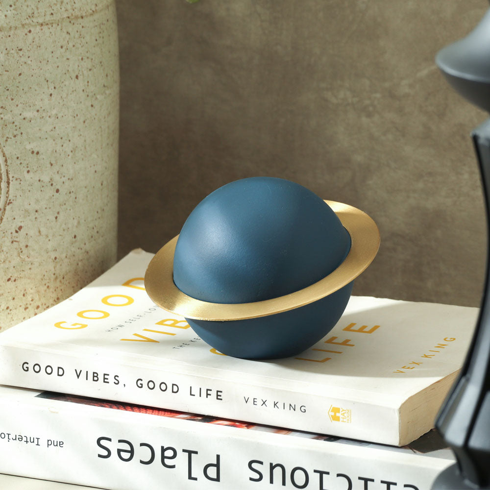 Saturn Decorative Accent - Ink Blue