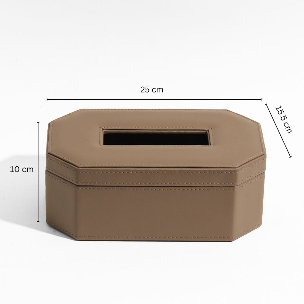 Saxon Tissue Box Holder - Cedar