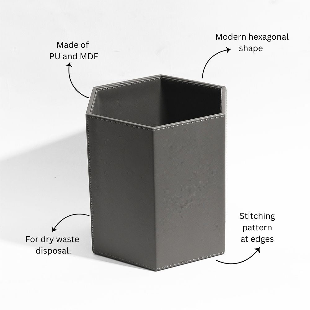Saxon Waste Bin - Dark Grey