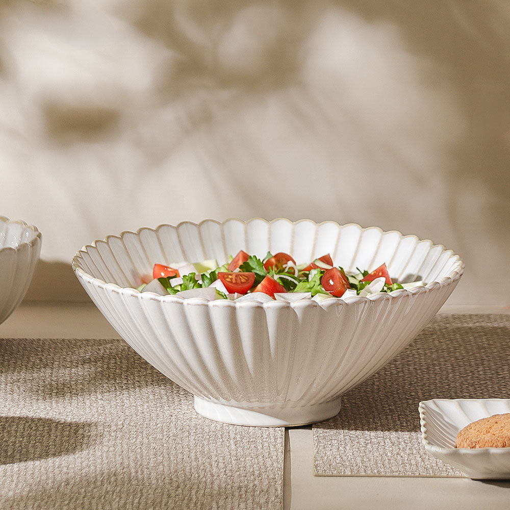 Scallop XL Bowl - Ivory
