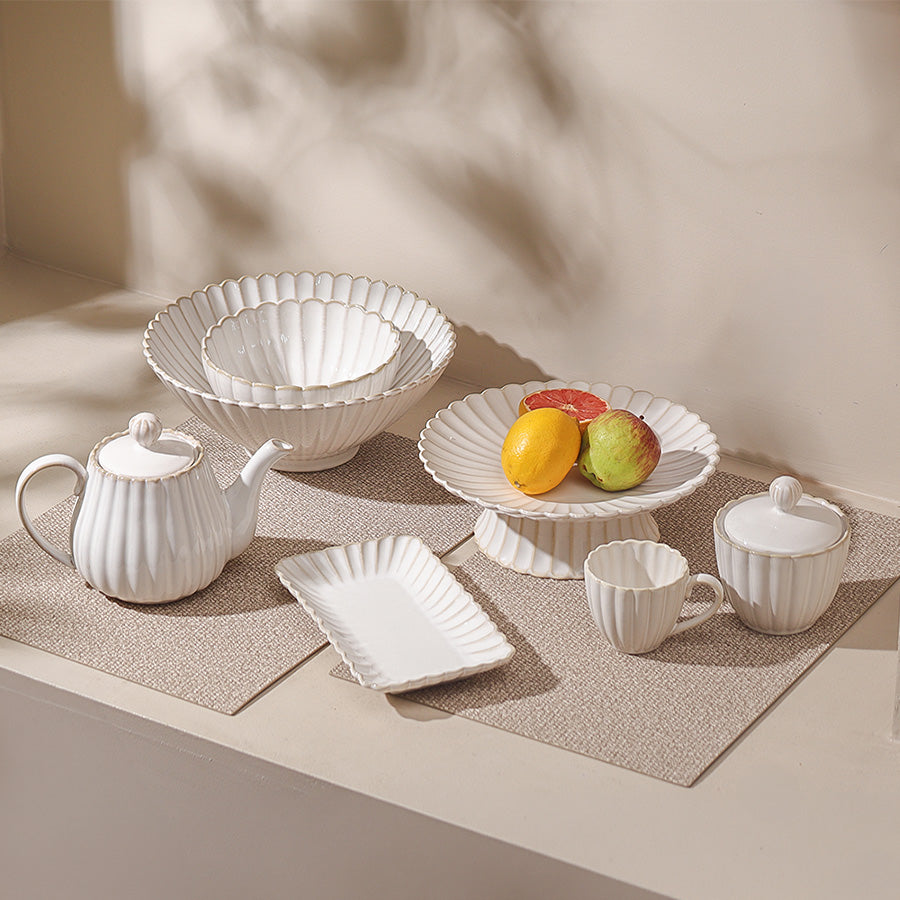 Scallop XL Bowl - Ivory