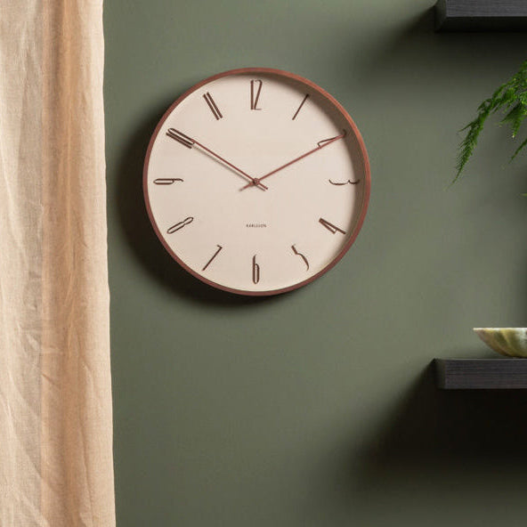 Scandia Wall Clock 40cm - Warm Grey