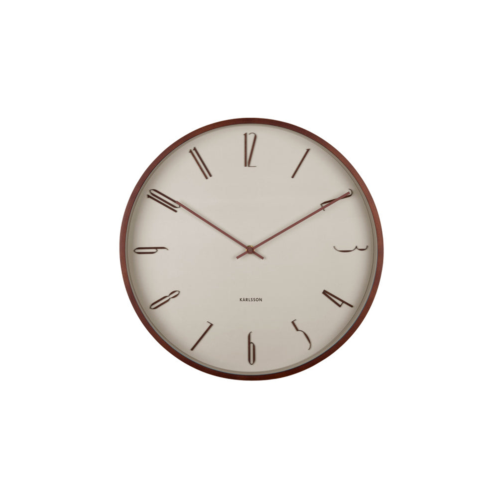 Scandia Wall Clock 40cm - Warm Grey