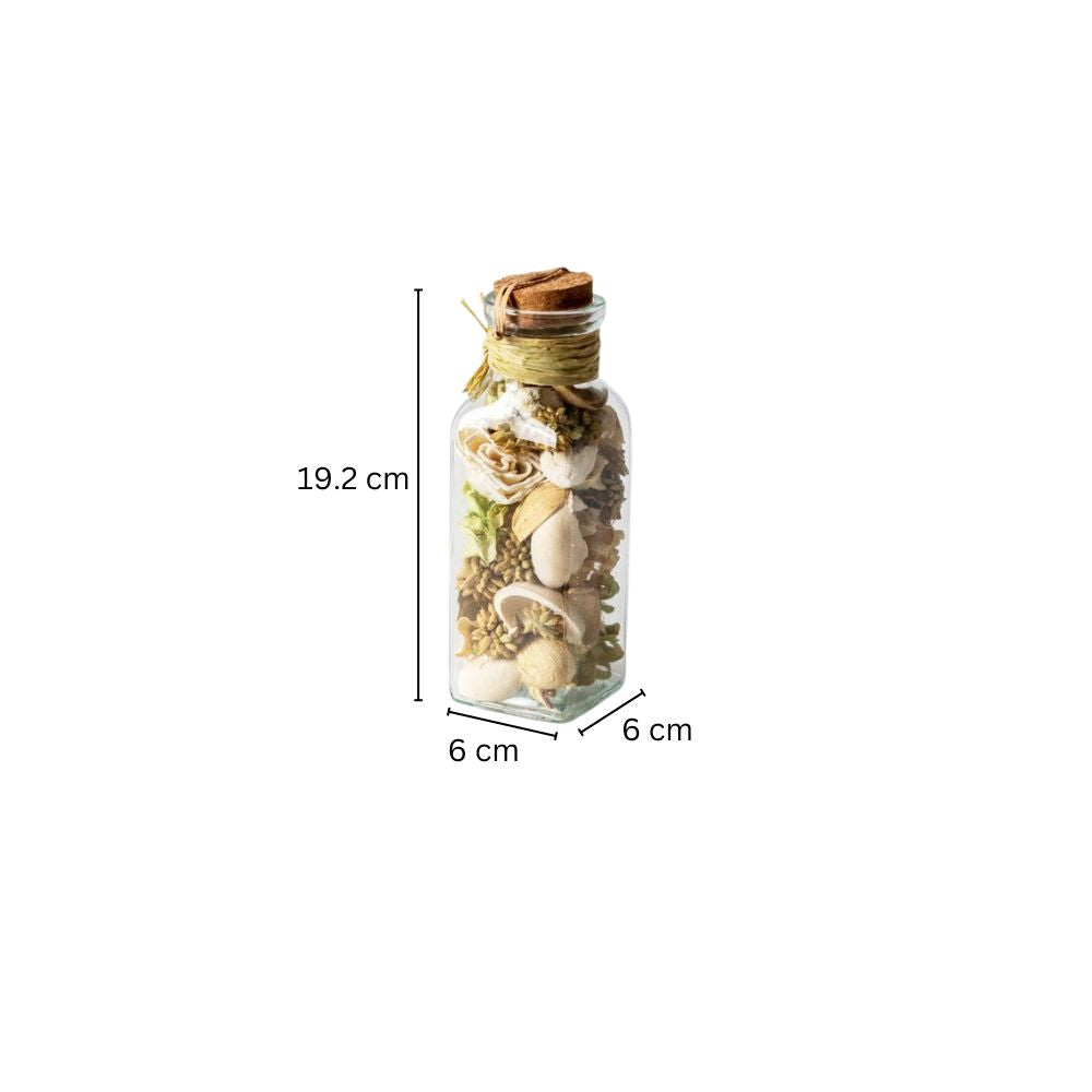 Scented Potpourri in Glass Jar - Mogra
