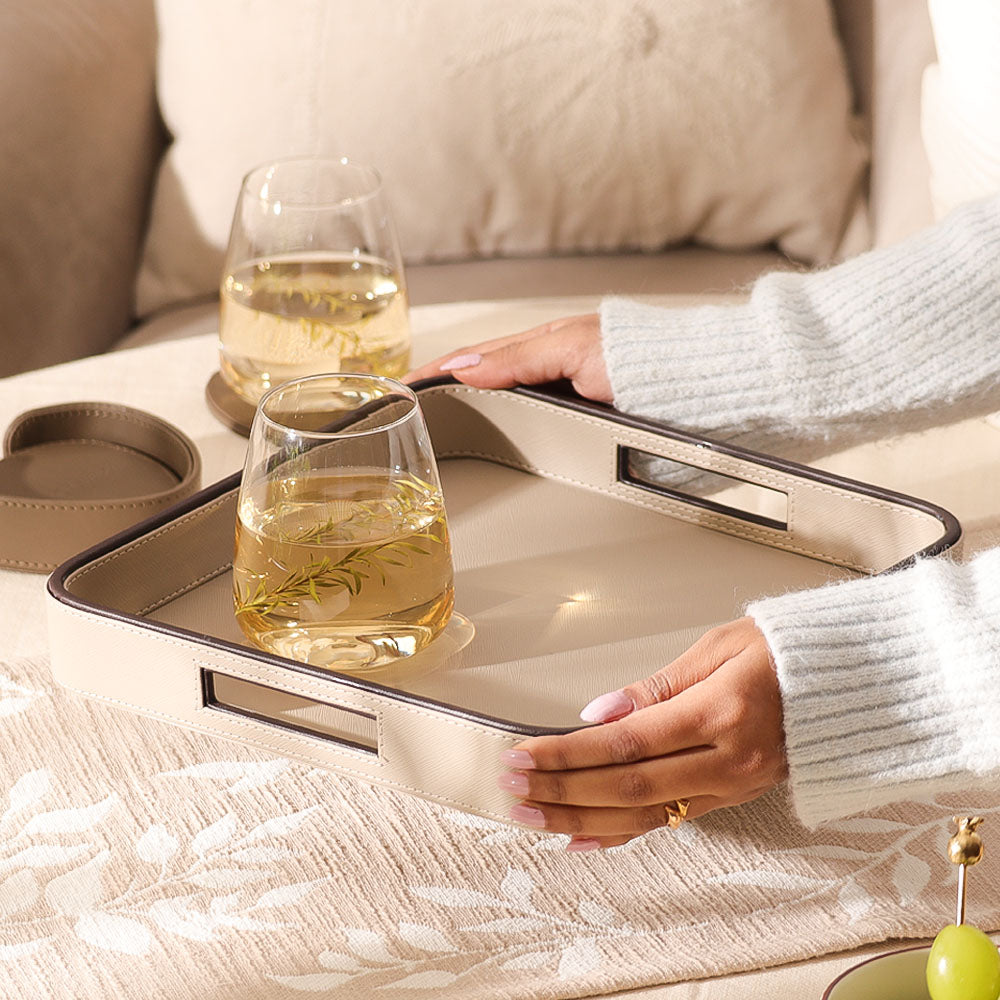 Scribe Square Multi-purpose Tray - Taupe