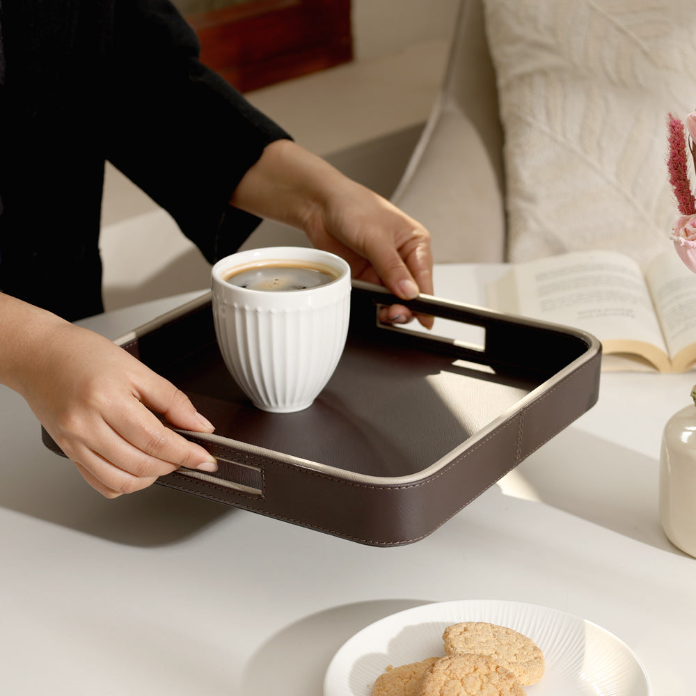 Scribe Square Multi-purpose Tray - Walnut