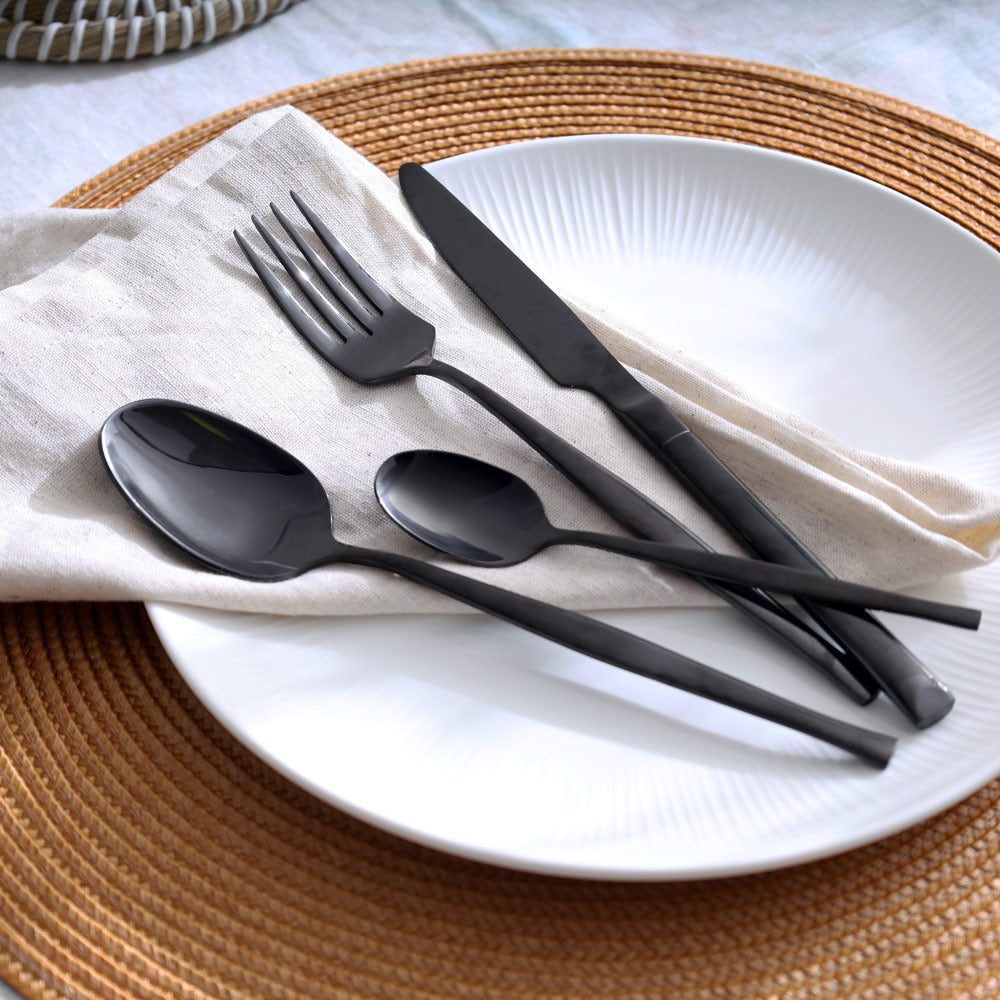 Sear 24-Piece Cutlery Set - Gunmetal