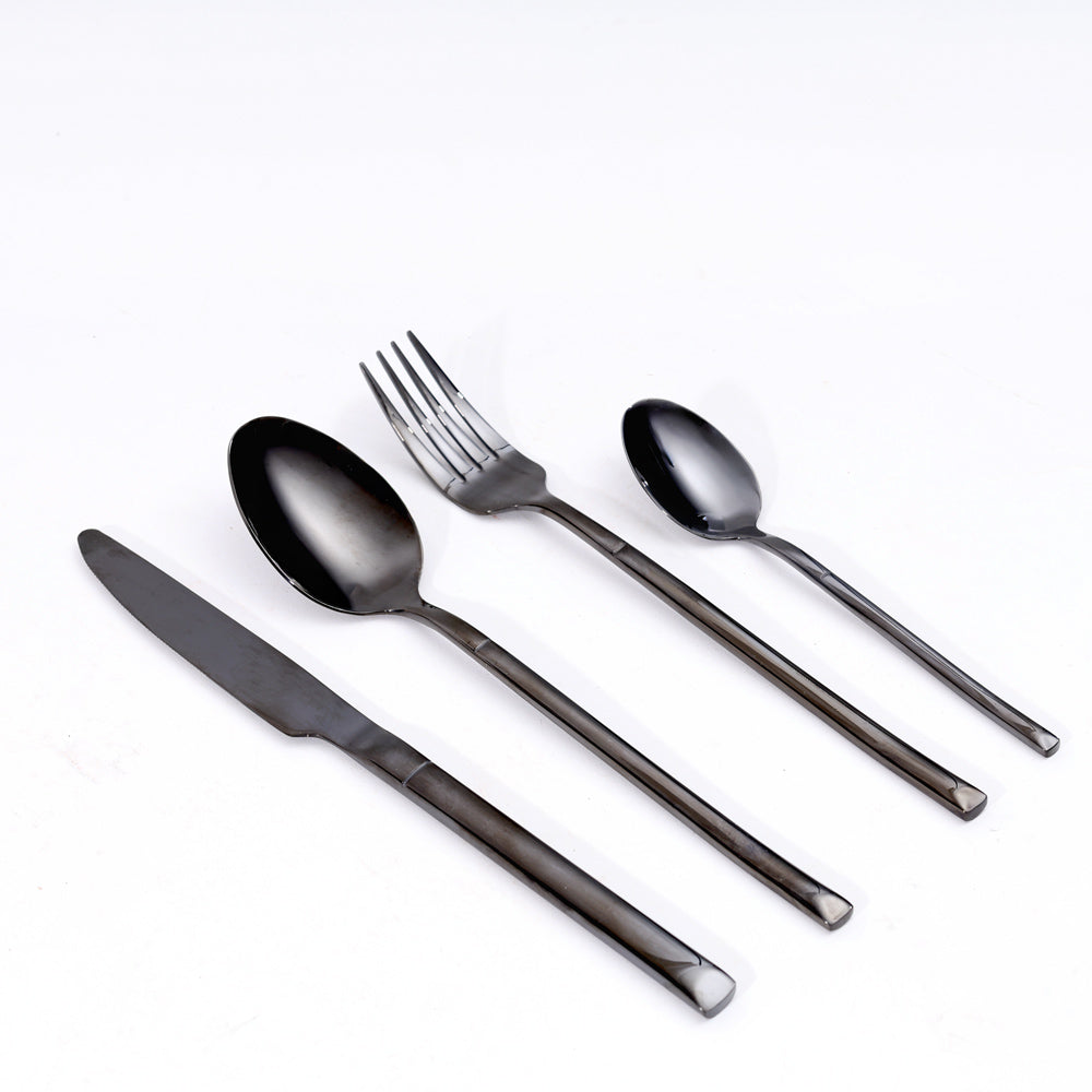 Sear 24-Piece Cutlery Set - Gunmetal