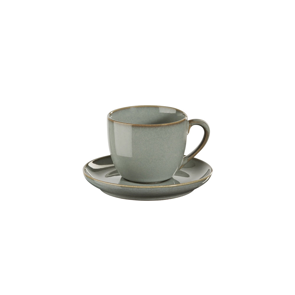 Seasons Espresso Cup And Saucer Set - Eucalyptus