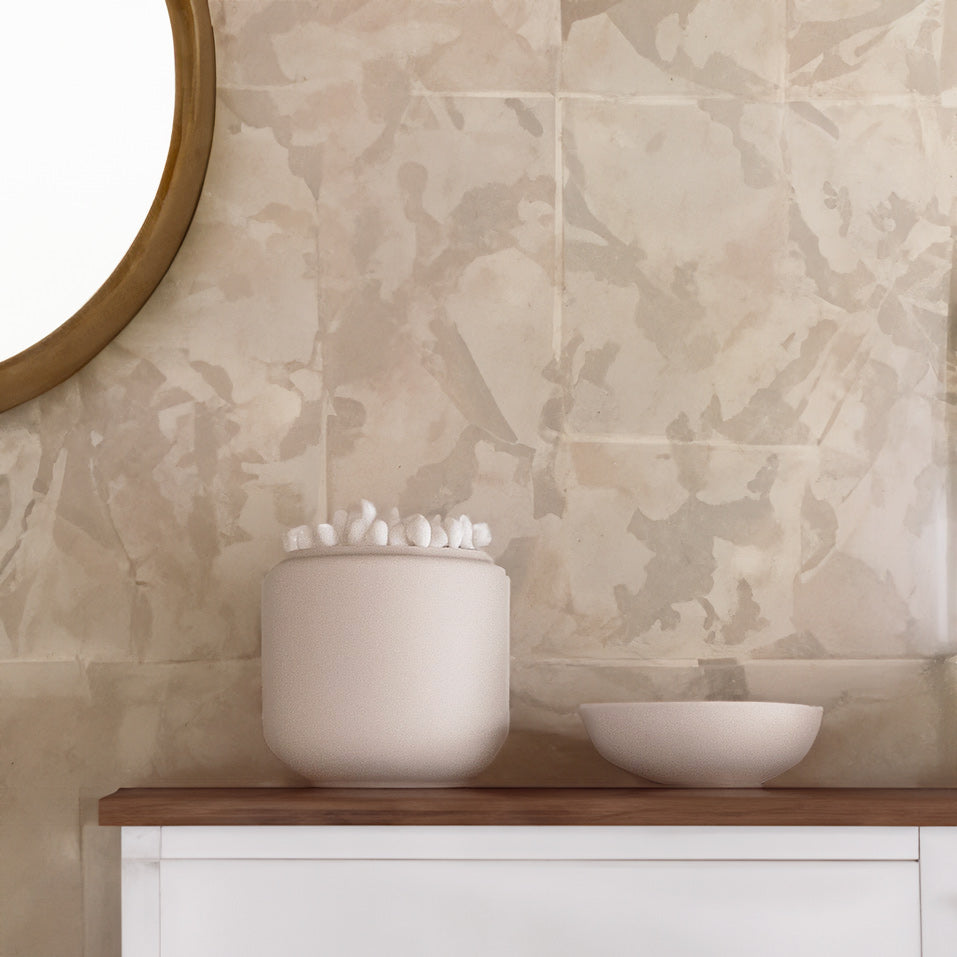 Sensu Jar With Lid - Beige