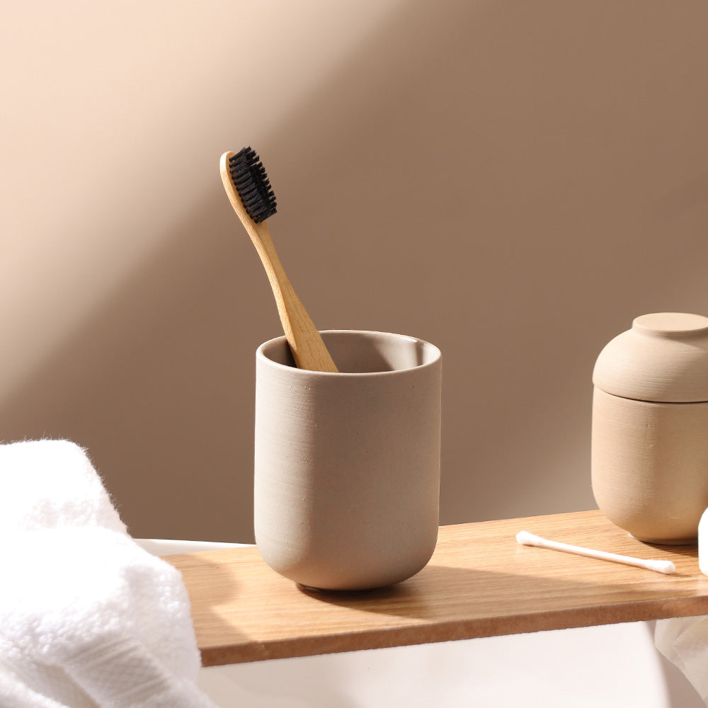 Sensu Toothbrush Tumbler - Taupe