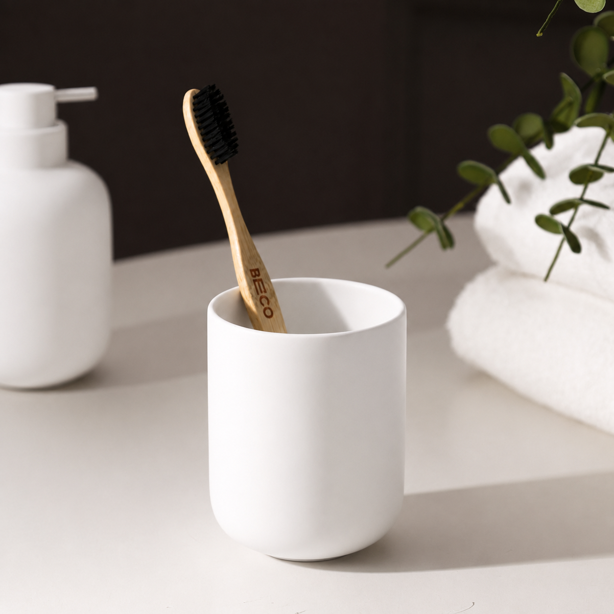 Sensu Toothbrush Tumbler - White