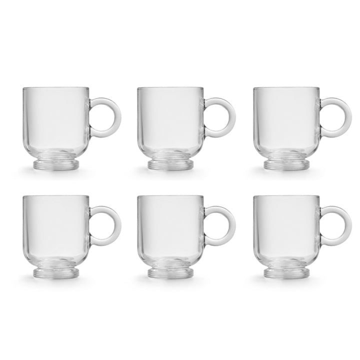 Sentido Cappuccino Glasses 220ml, Set of 6