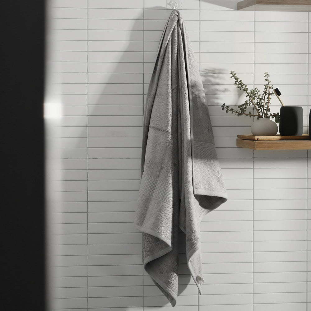 Senza Bamboo & Cotton Bath Towel - Light Grey