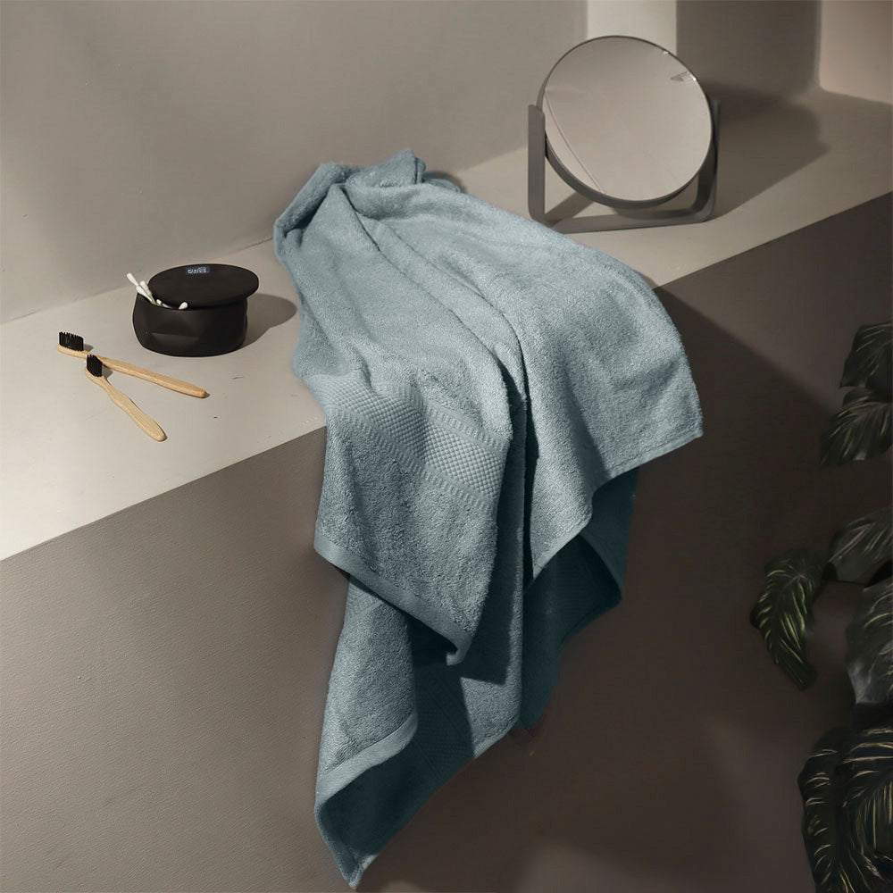 Senza Bamboo & Cotton Bath Towel - Sea Blue