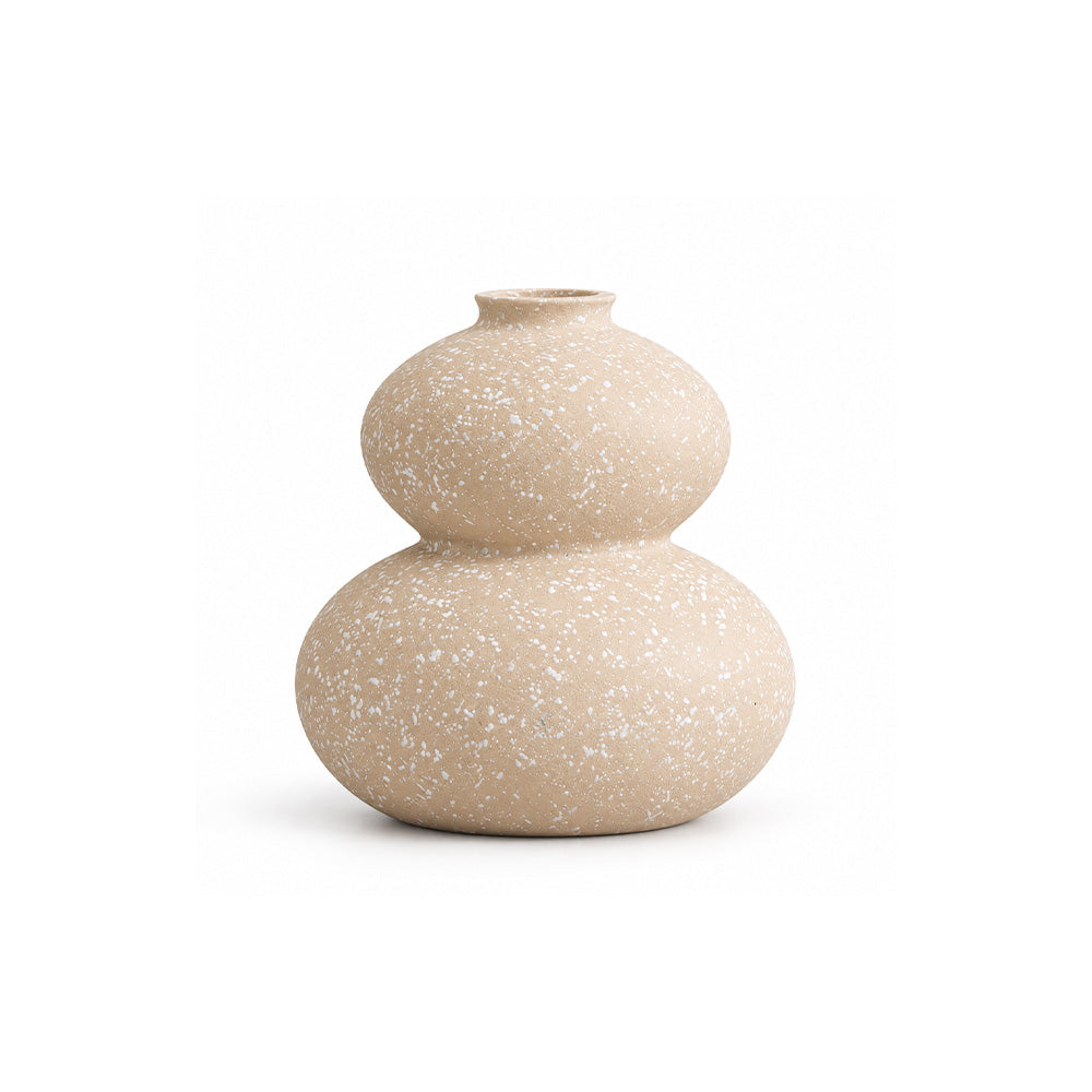 Shale Concrete Vase Small - Speckled Taupe