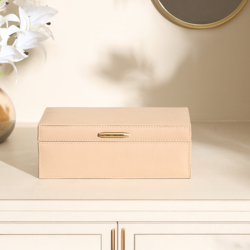 Shalom Rectangular Storage Box - Beige