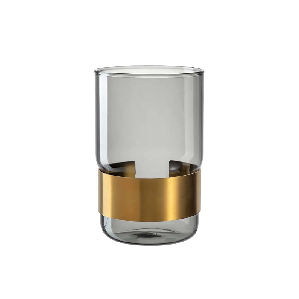Silenzio Glass Vase Small - Grey