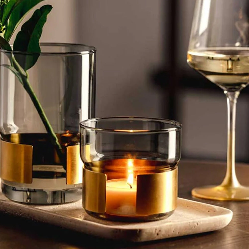 Silenzio Tealight Holder - Grey