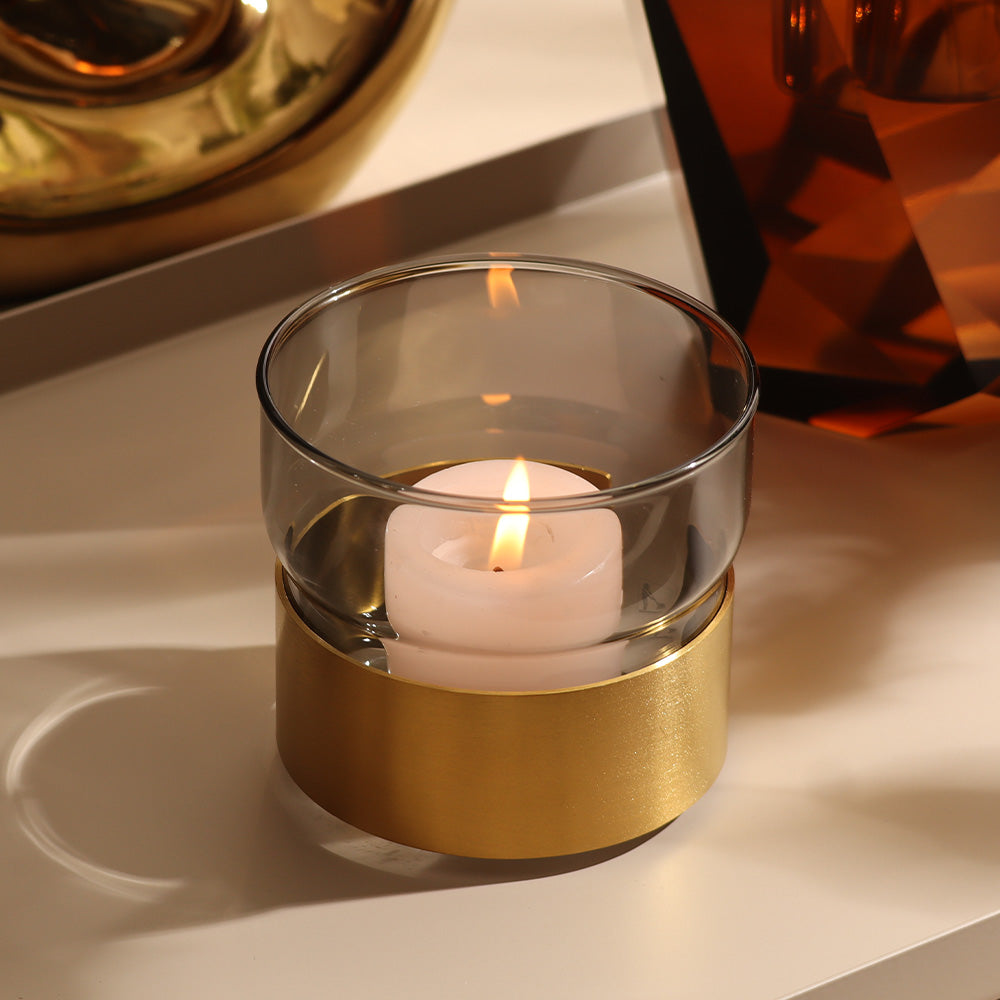 Silenzio Tealight Holder - Grey