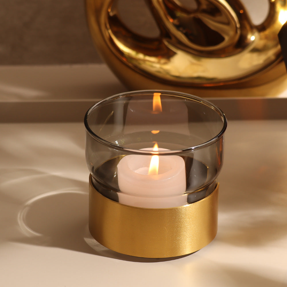 Silenzio Tealight Holder - Grey