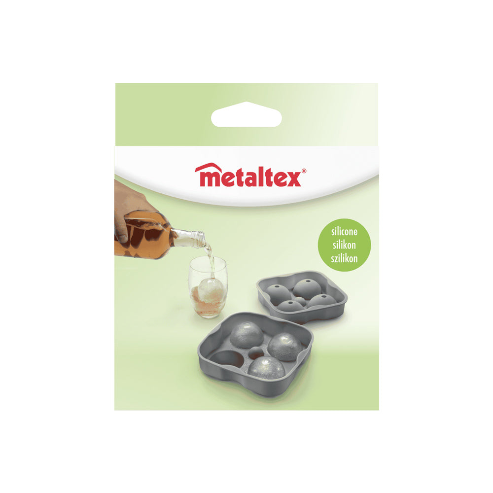 Silicone Sphere Ice Tray - Grey
