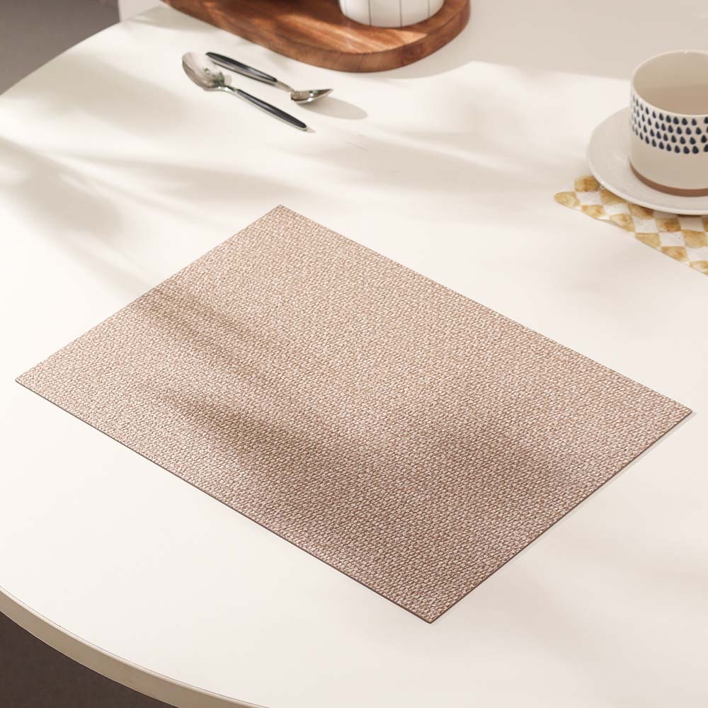 Silkstone Reversible Mats, Set of 6 - Mocha