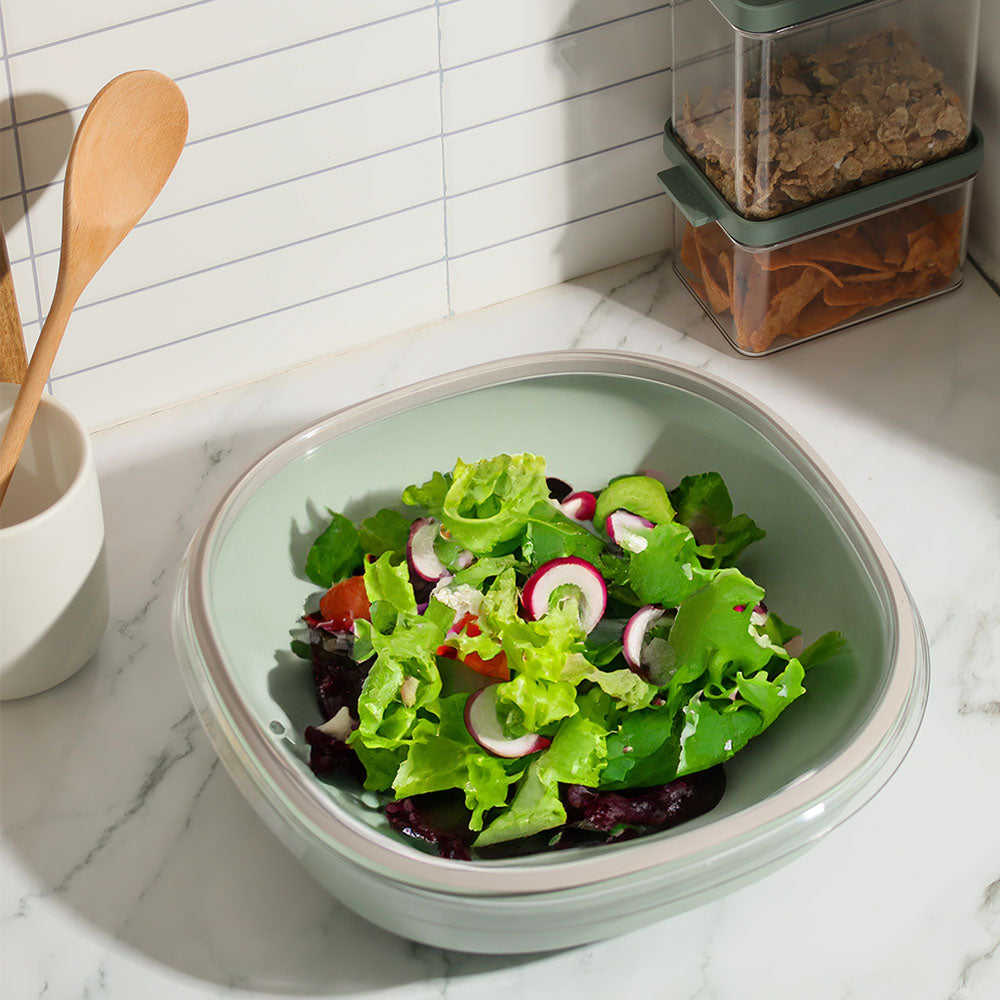 Silueta Serving Bowl with Lid 4L - Nordic Sage