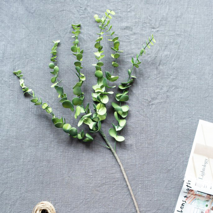 Eucalyptus Faux Stem - Natural Green