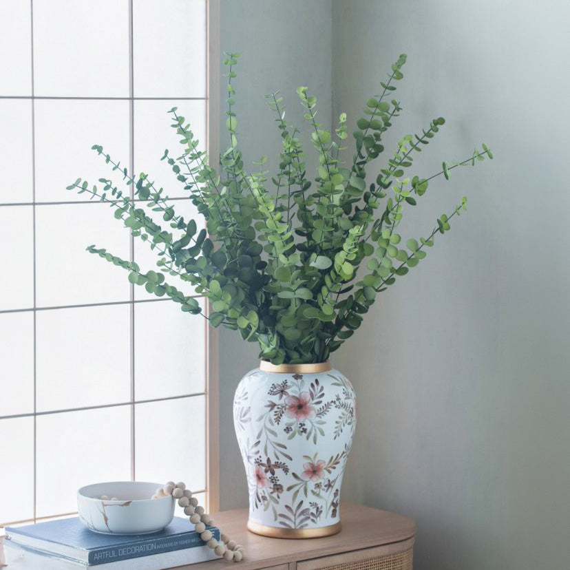 Eucalyptus Faux Stem - Natural Green