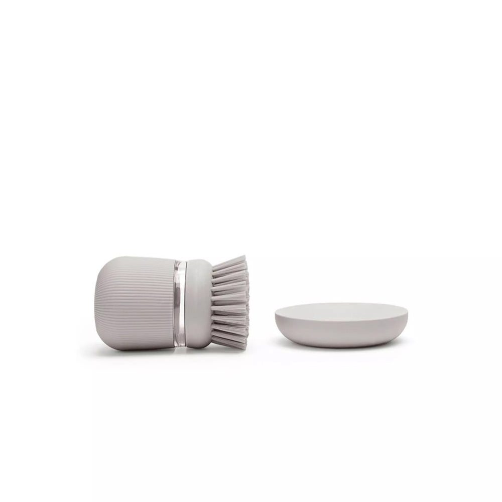SinkSide Soap Dispensing Dish Brush - Mid Grey