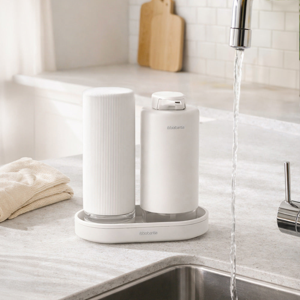 SinkStyle Soap Dispenser Set - Mineral White