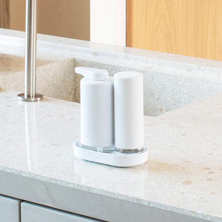 SinkStyle Soap Dispenser Set - Mineral White