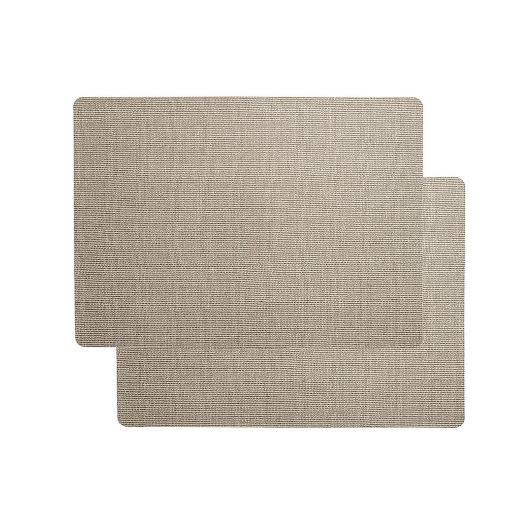 Sisal Rectangular Placemats, Set of 2 - Falafel Brown