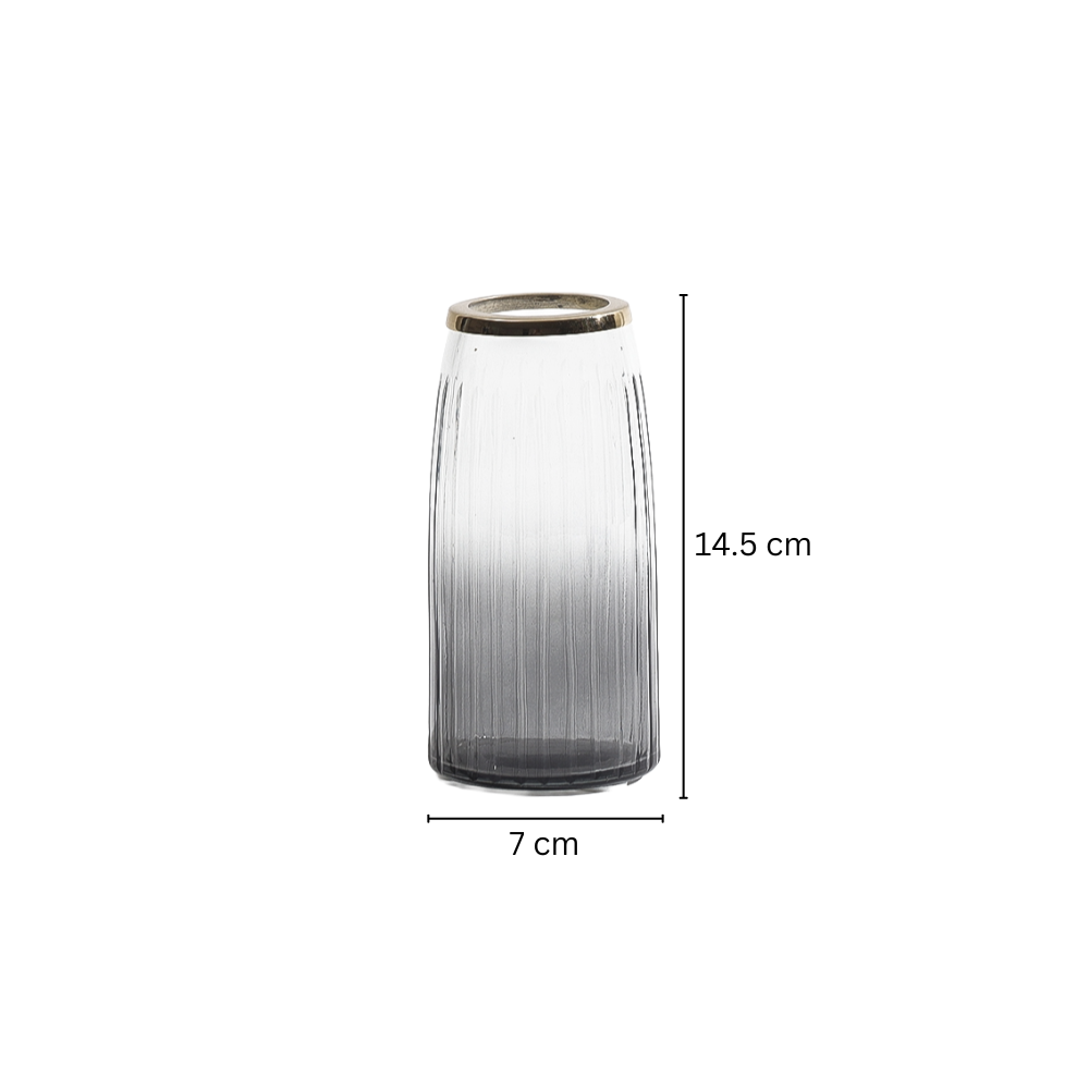 Skylar Glass Toothbrush Tumbler - Smoke Gold