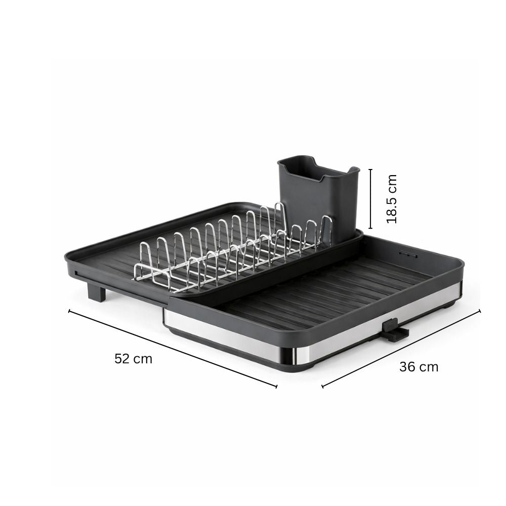 Slate Expandable Dish Rack - Black