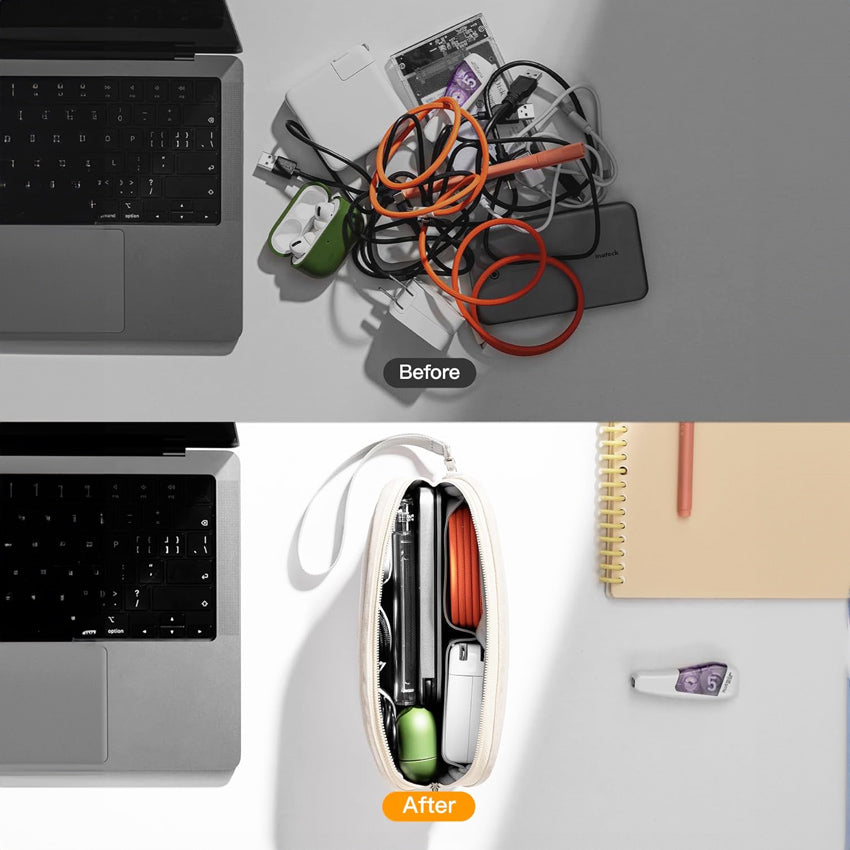 Slim Cable Organizer - Beige