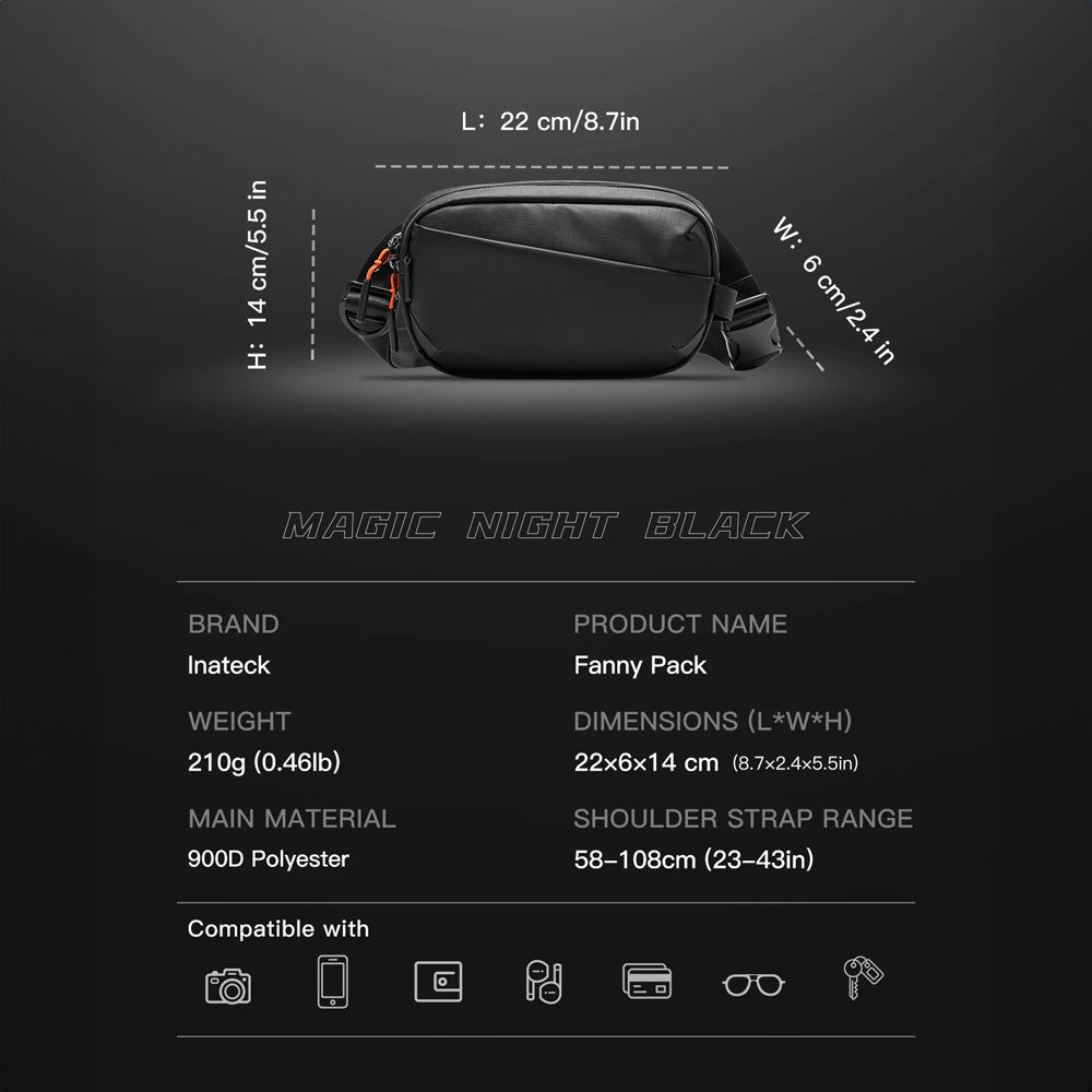 X-Mini Sling Bag - Black