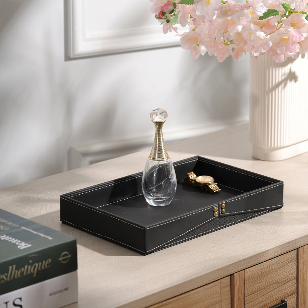 Ophelia Studded Valet Tray - Black