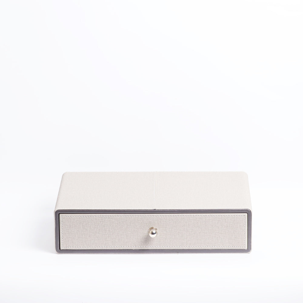 Elle Single Storage Drawer - Patterned Grey