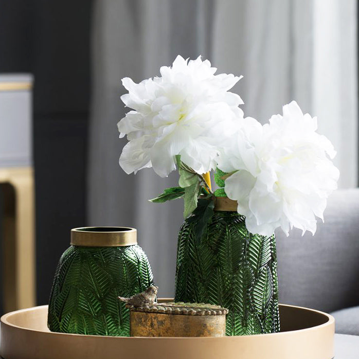 Solange Peony Faux Stem - White