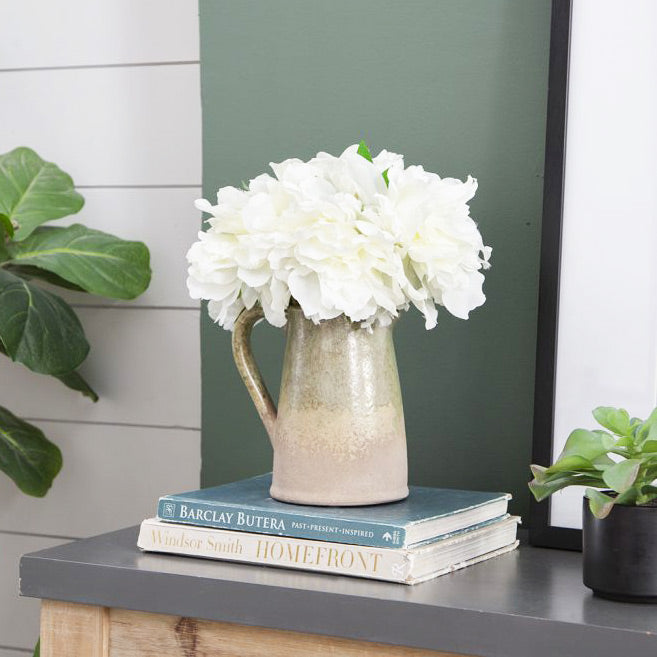 Solange Peony Faux Stem - White
