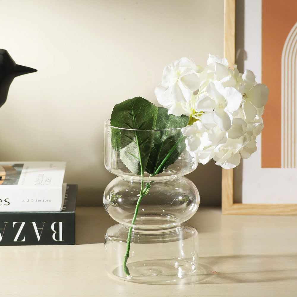 ESQ Living Soli Glass Vase Medium - Clear | Modern Quests