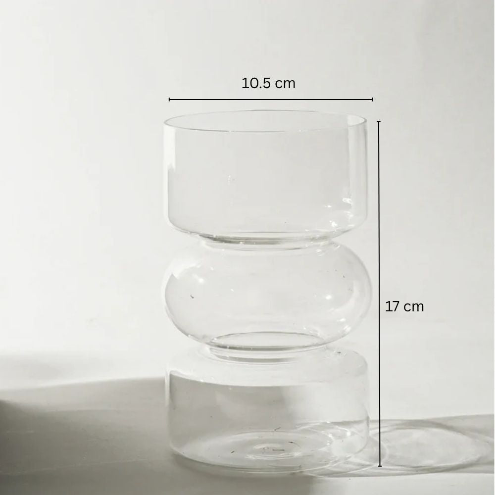Soli Glass Vase Medium - Clear