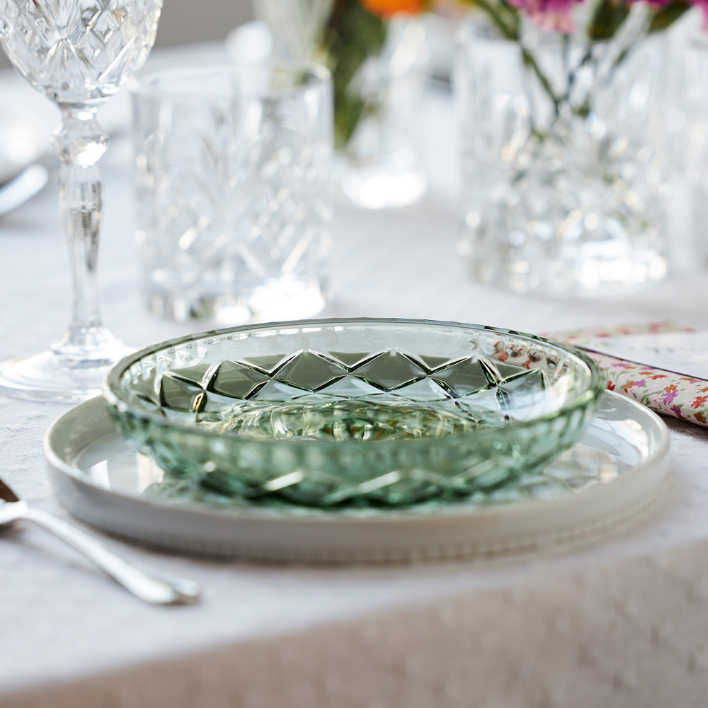 Sorrento Dessert Plates, Set of 4 - Green